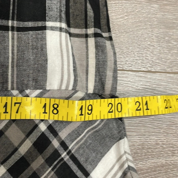 Tulip Sleeveless Plaid Cotton Maxi Dress V-neck S - Picture 11 of 16